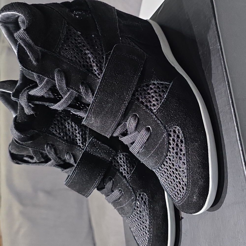 Ash Black Wedge Sneakers